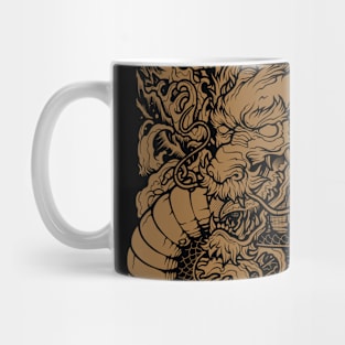 Dragon Japanese Tattoo - Gold Ver Mug